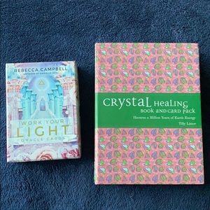 Oracle Deck & Crystal Healing Book And Card Pack